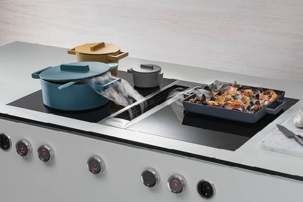 Kochfeld mit Dunstanzug